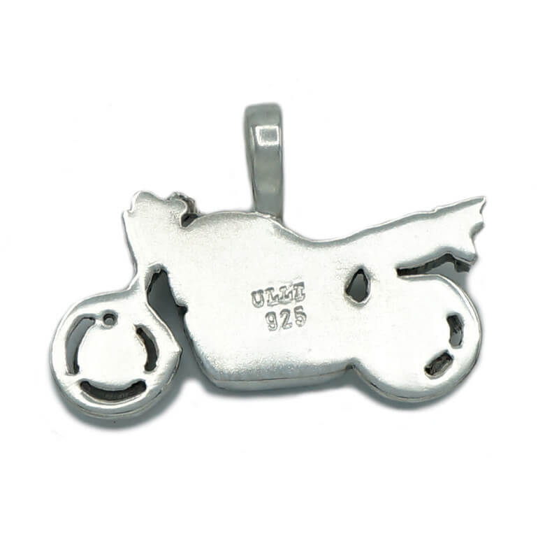 Yamaha XJR 1200 als Kettenanhänger aus Sterlingsilber. Handgefertigt.