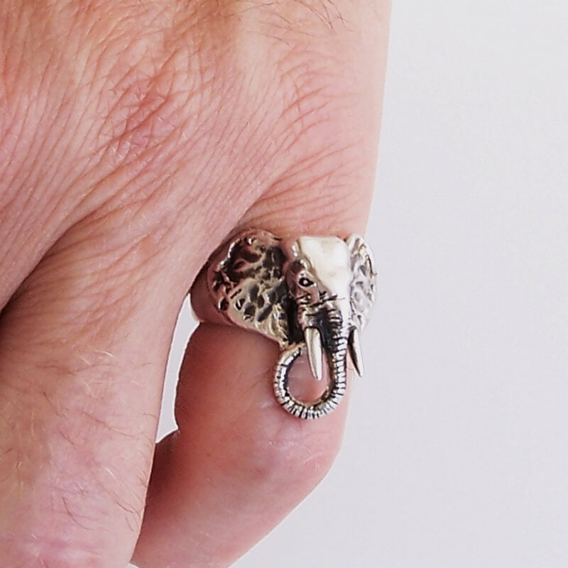 Buy Vintage EP Zinc Alloy Silver Elephant Ring Holder, Online in India -  Etsy